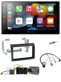 Pioneer DAB Bluetooth 2DIN USB Lenkrad Autoradio für Citroen Jumper ab 14 schwar