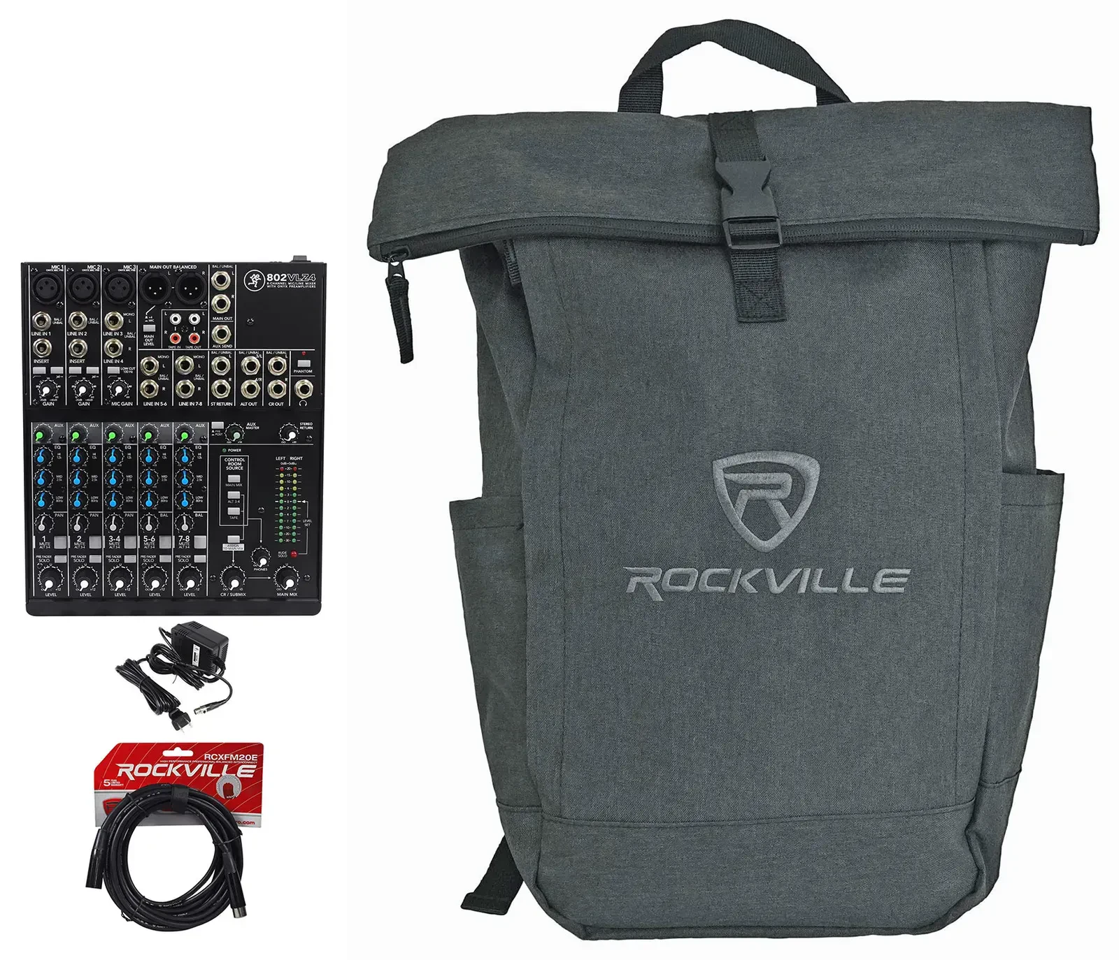 Аналоговый микшер Mackie 802VLZ4 с чехлом и кабелем