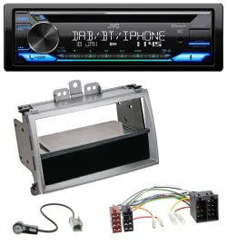 Автомагнитола JVC Bluetooth MP3 USB DAB CD для Hyundai i20 (2008–2011) с карманом