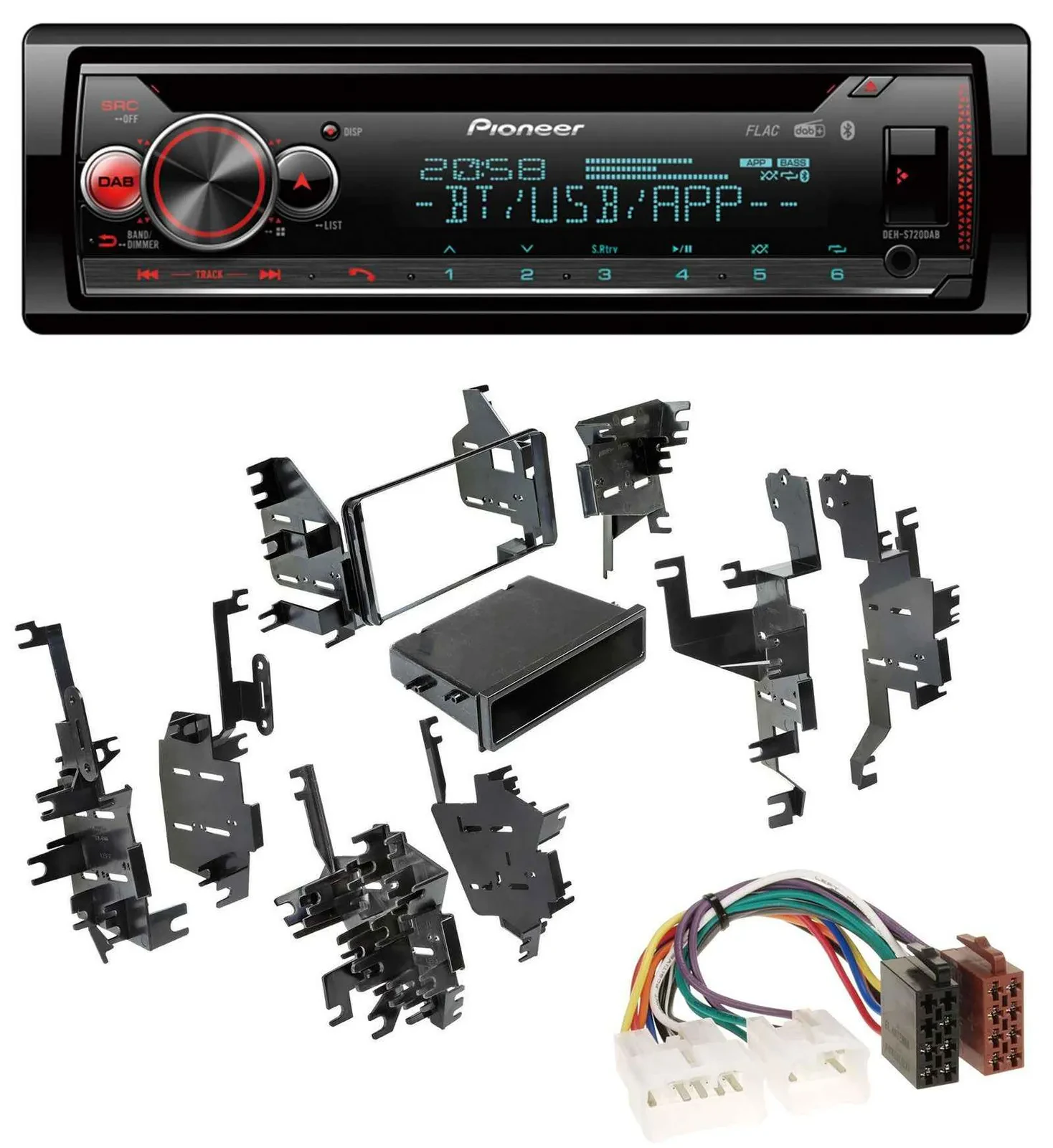 Pioneer MP3 DAB CD Bluetooth USB Autoradio für Toyota RAV-4 Celica MR2 Spyder bi