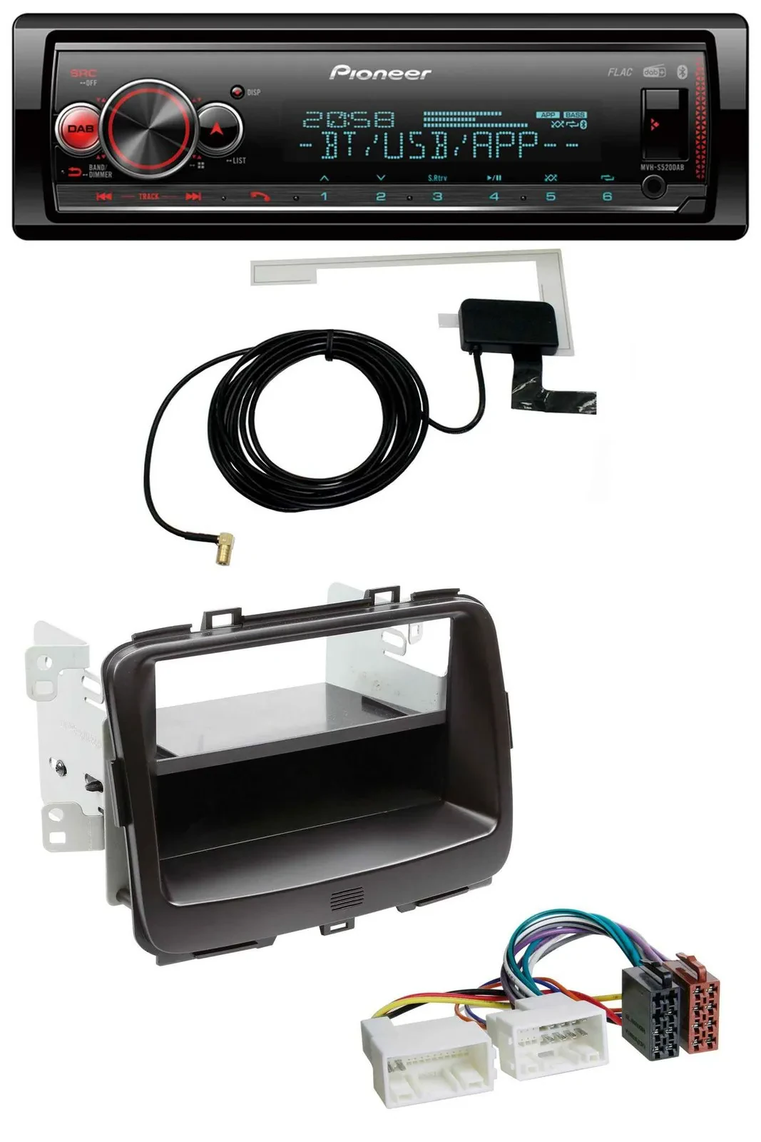 Автомагнитола Pioneer Bluetooth, DAB, USB, MP3 для Kia Carens 4 (RP, с 2013)