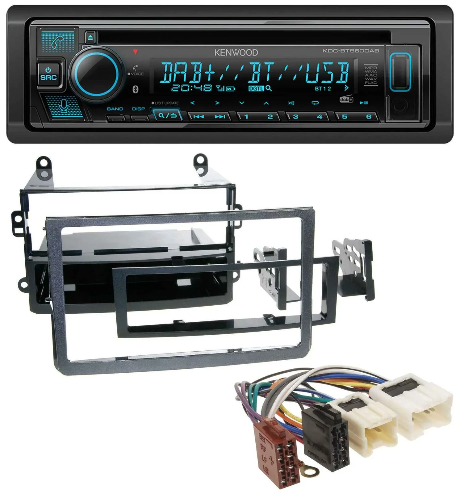 Автомагнитола для Nissan 350Z (с 2006) Kenwood Bluetooth, DAB, CD, MP3, USB