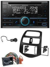 Автомагнитола Kenwood 2-DIN, CD, DAB, USB, MP3, Bluetooth для Chevrolet Spark (с 2013)