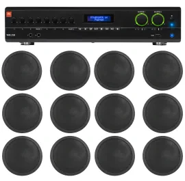 Потолочная акустика JBL CCL6T Black с усилителем (12 штук)
