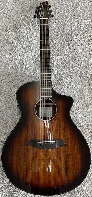 Breedlove Pursuit Exotic S Concert Edgeburst CE Acoustic Electric Koa Guitar