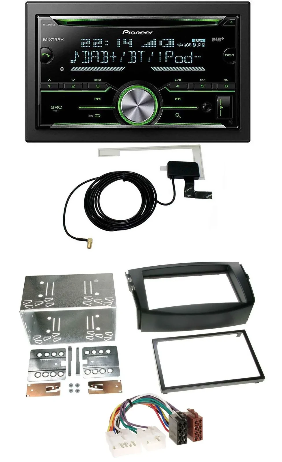 Автомагнитола для Toyota RAV4 (2006–2013) Pioneer 2DIN, CD/USB/MP3, Bluetooth, DAB