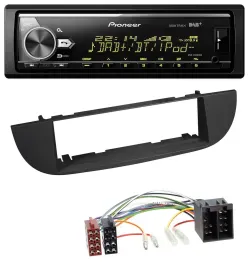 Pioneer Bluetooth USB DAB MP3 Autoradio für Fiat 500 (ab 2007) - schwarz