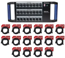 PRESONUS NSB 16.8 16x8 AVB Stagebox w/XMAX Preamps+(16) 20 Ft XLR Cables