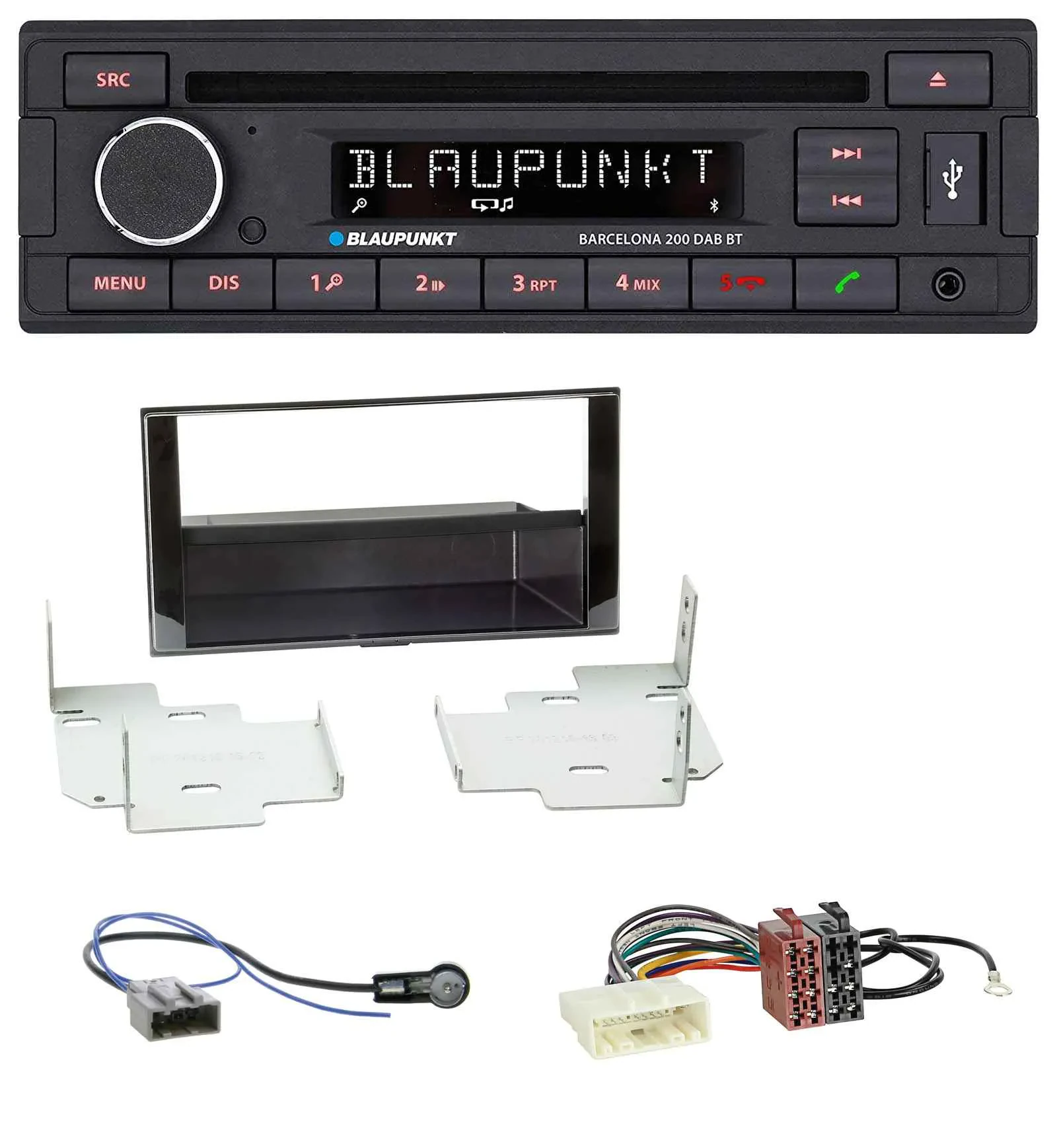 Blaupunkt USB DAB CD Bluetooth MP3 Autoradio für Nissan Micra (2013-2017) piano