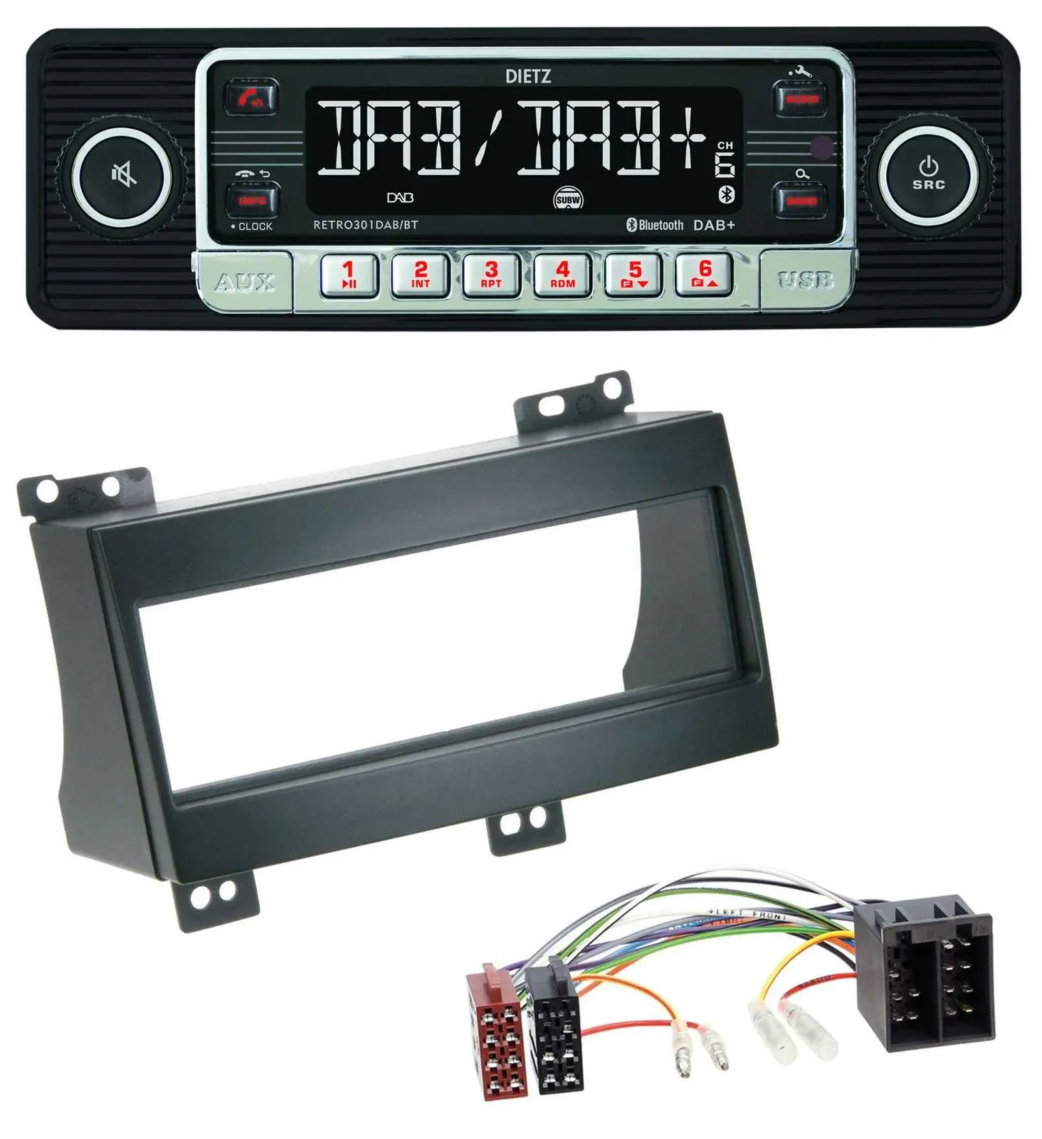 Dietz USB DAB MP3 Bluetooth Autoradio für Kia Ceed (2007-2009)