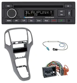 Blaupunkt USB MP3 Bluetooth DAB CD Autoradio für Opel Astra J ab 2009 Titan grau