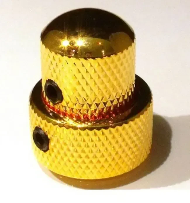 Ручка потенциометра, двойная Paxphil NC002-GD, золото