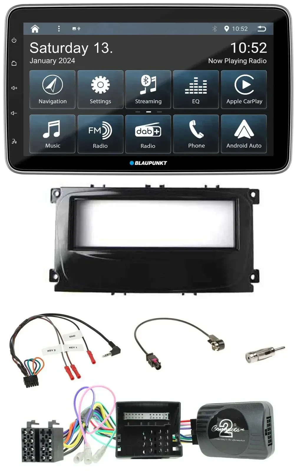 Blaupunkt USB DAB SD Lenkrad Bluetooth Autoradio für Ford Galaxy Focus C-Max Can