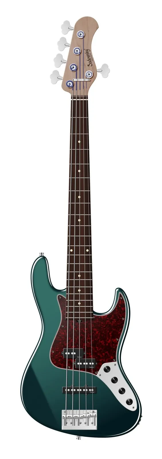 Бас-гитара SADOWSKY MetroExpress 5-струнная, 21 лад, P/J, зеленый металлик