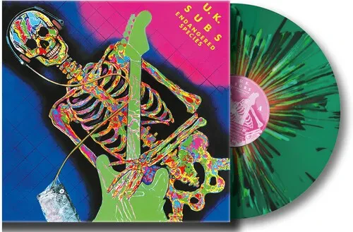 Виниловая пластинка UK Subs - Endangered Species - Splatter Green Vinyl [New Vinyl LP] Colored Vinyl