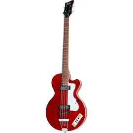 Полуакустическая бас-гитара Hofner Ignition Club Bass Metallic Red