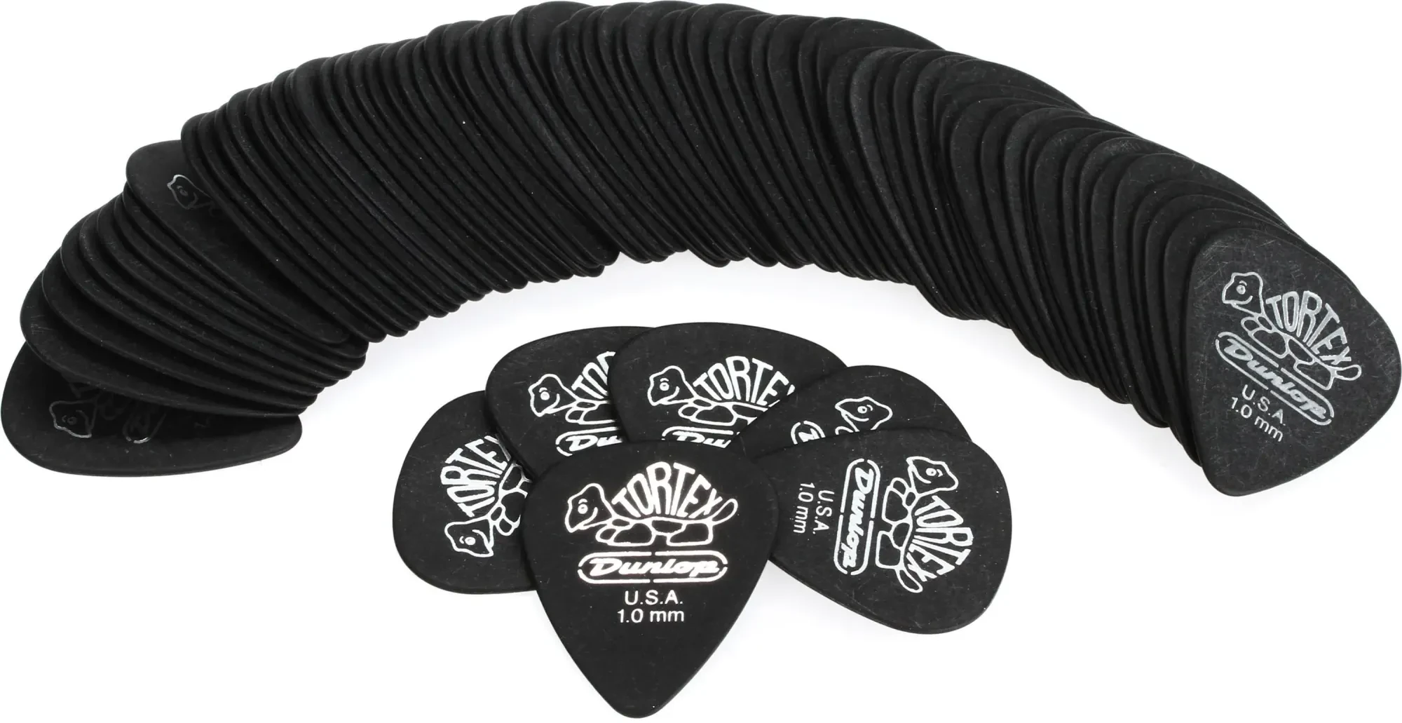 Медиаторы Dunlop 488R100 Tortex Pitch Black Standard 1.0 (72 штуки)