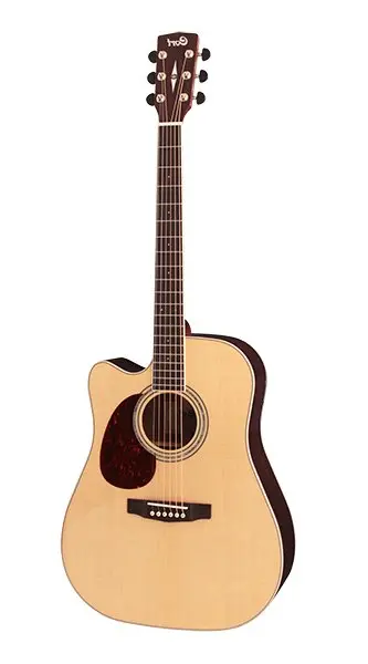 Электроакустическая гитара Cort MR710F Dreadnought Left-Handed Natural Satin с чехлом