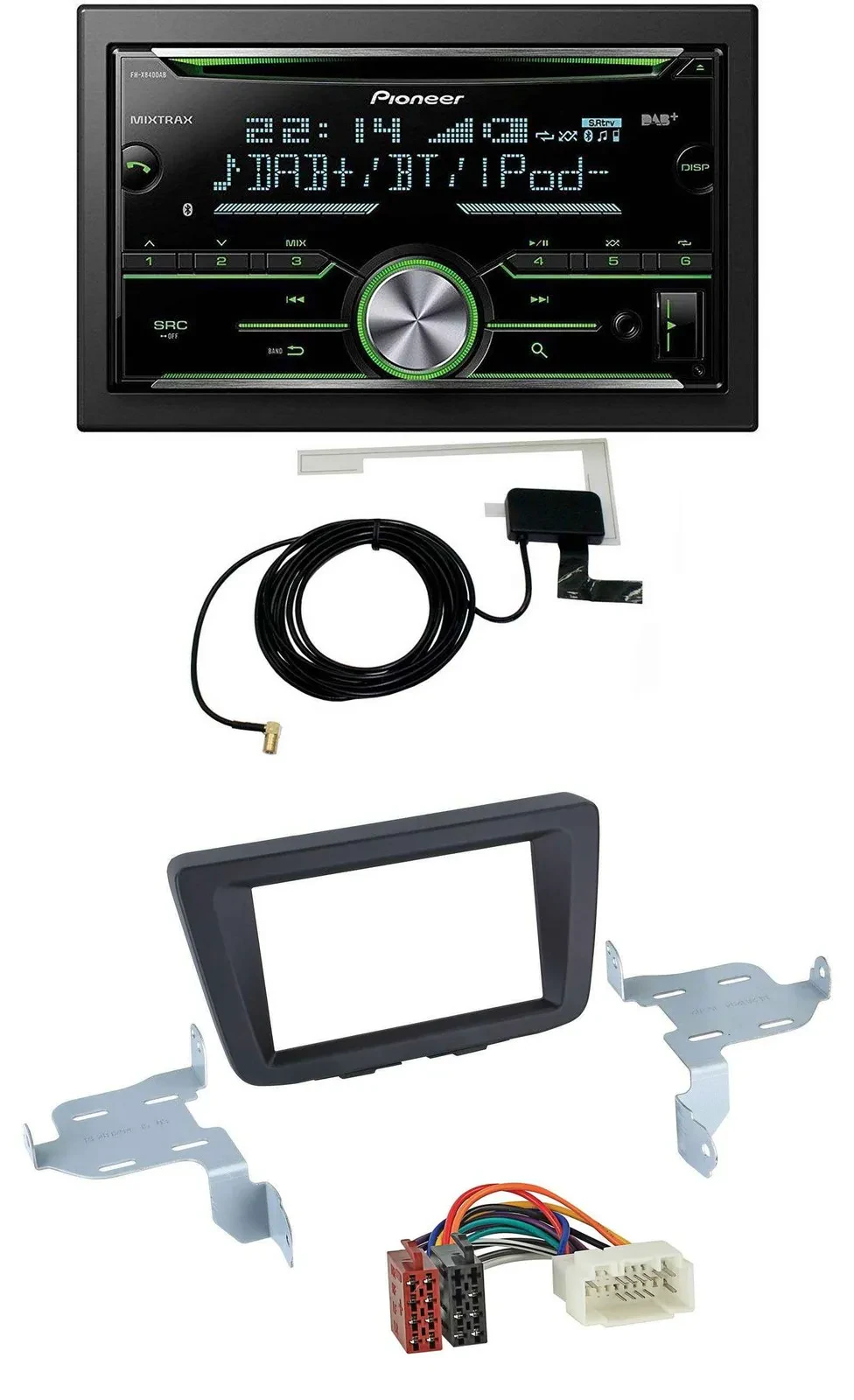 Pioneer CD USB MP3 Bluetooth 2DIN DAB Autoradio für Suzuki Baleno EW ab 2016