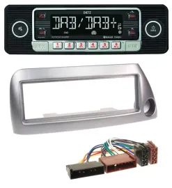 Dietz USB DAB MP3 Bluetooth Autoradio für Ford Ka bis 2008 silber-metallic