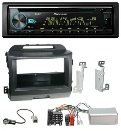 Pioneer DAB Lenkrad CD USB Bluetooth Autoradio für Kia Sportage 3 10-15 schwarz