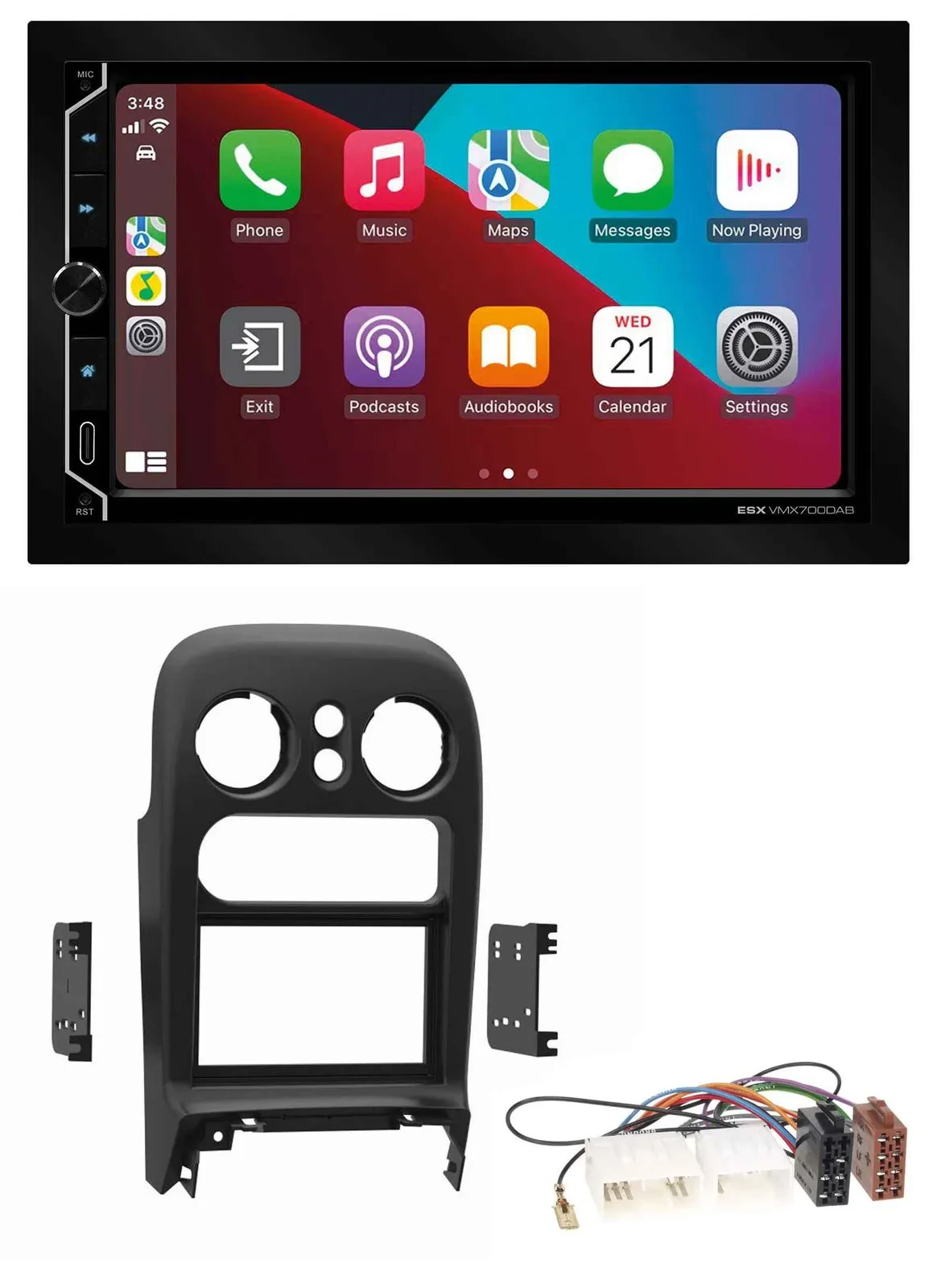 ESX 2DIN DAB USB MP3 Bluetooth Autoradio für Mazda MX-5 (1994-1997)