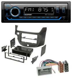 Blaupunkt Bluetooth USB DAB MP3 Autoradio für Honda Jazz (ab 2009) dunkelgrau
