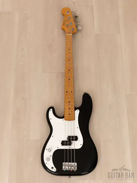 Бас-гитара Fender Precision Bass '57 Vintage Reissue Left-Handed PB57-55L Black Japan 1988