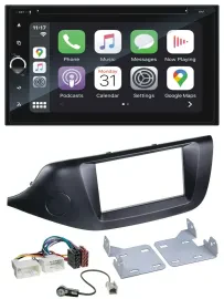 Автомагнитола для Kia Ceed Blaupunkt 2DIN Bluetooth DAB USB DVD MP3 черная