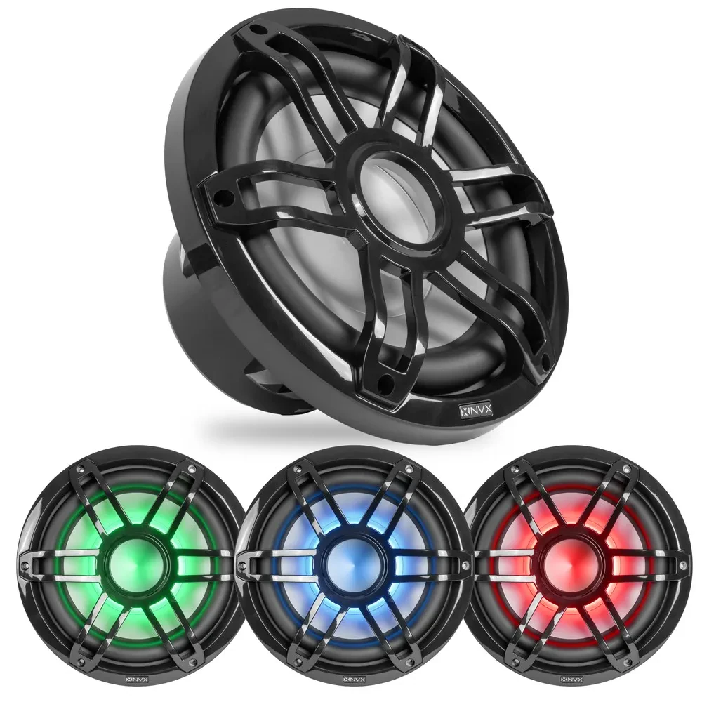 Сабвуфер для морского применения NVX MV104B V-Series 10", с LED-подсветкой, черный