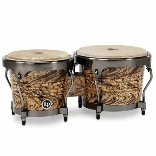 Latin Percussion Aspire Series Bongos - Havana Cafe with Brushed Nickel Hardware