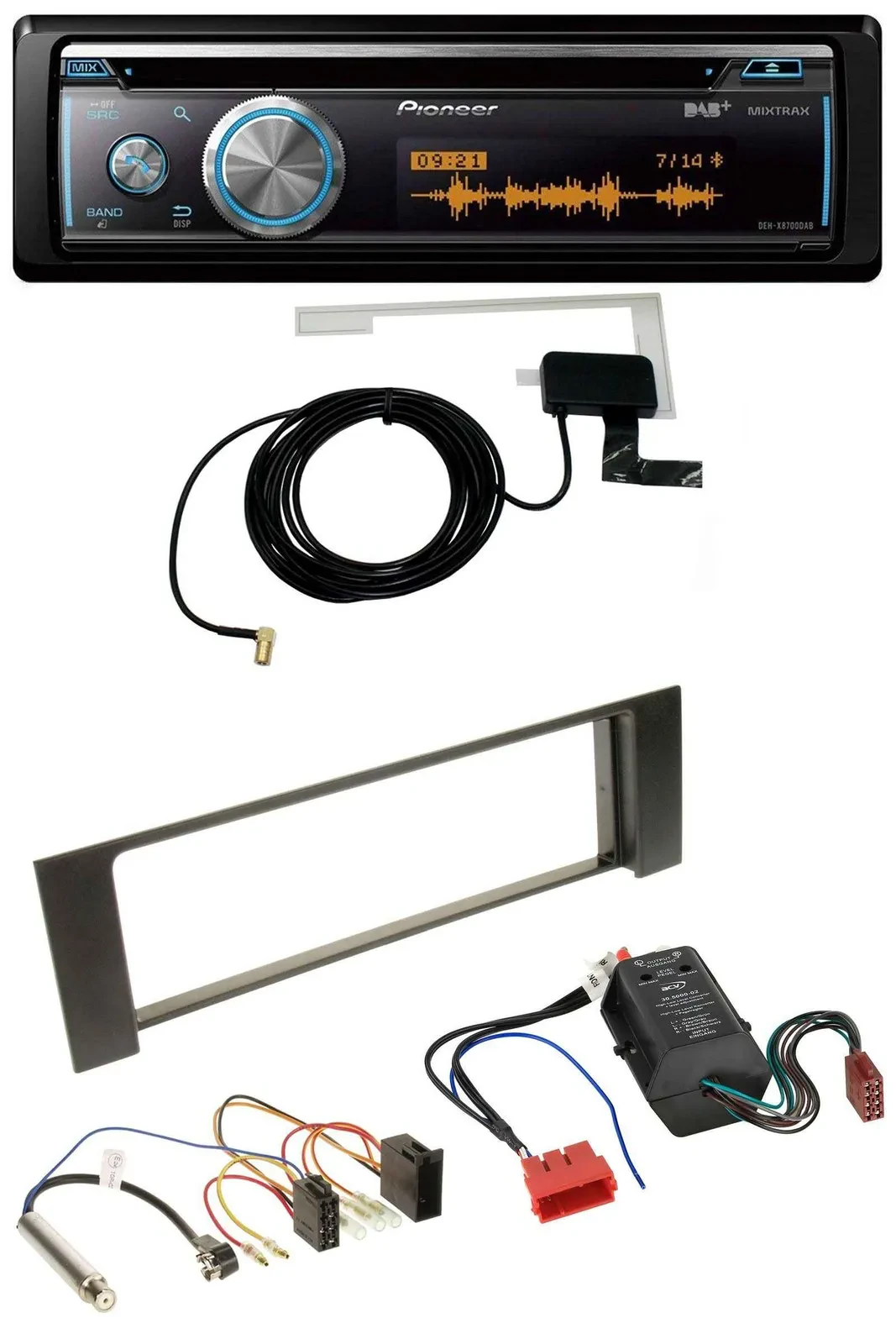 Pioneer Bluetooth DAB MP3 USB CD Autoradio für Audi A4 B6 00-04 Bose Aktivsystem