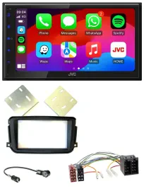 JVC Bluetooth 2DIN MP3 DAB USB Autoradio für Smart ForTwo 2010-2015 ISO