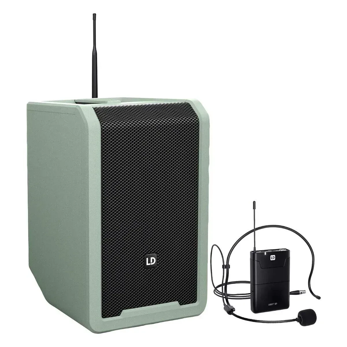 Портативная акустическая система для DJ LD Systems ANNY 8 зелёный (Adventure Green) с гарнитурой