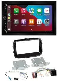 ESX 2DIN DAB USB MP3 Bluetooth Autoradio für Alfa Romeo ISO ab 2013 piano