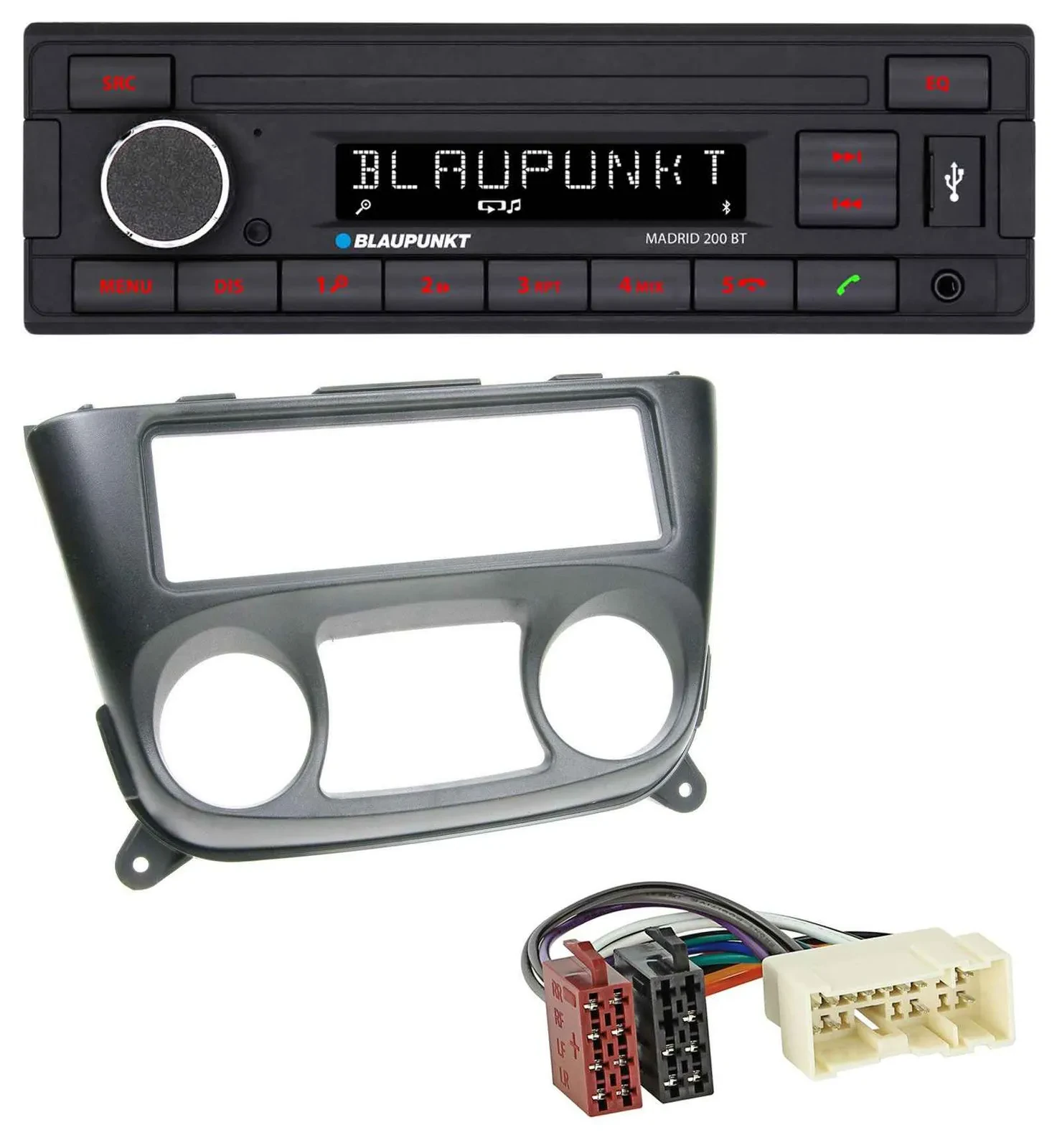 Автомагнитола для Nissan Almera N16 Blaupunkt USB, AUX, Bluetooth, MP3 (с 2000 года)