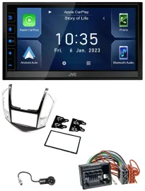 JVC DAB Bluetooth MP3 USB 2DIN Autoradio für Chevrolet Cruze 2011-2016