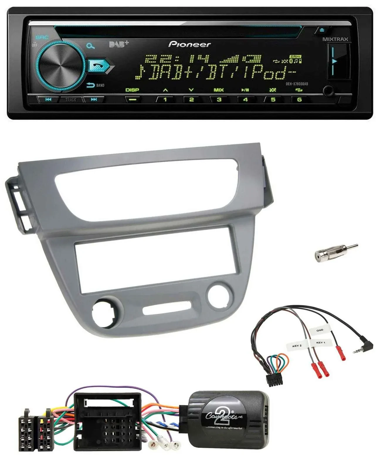 Pioneer DAB Lenkrad CD USB Bluetooth Autoradio für Renault Megane III 2009-2012