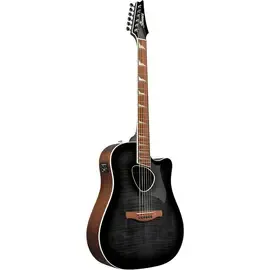 Электроакустическая гитара Ibanez ALT30FM Altstar Flamed-top Dreadnought Transparent Black Burst