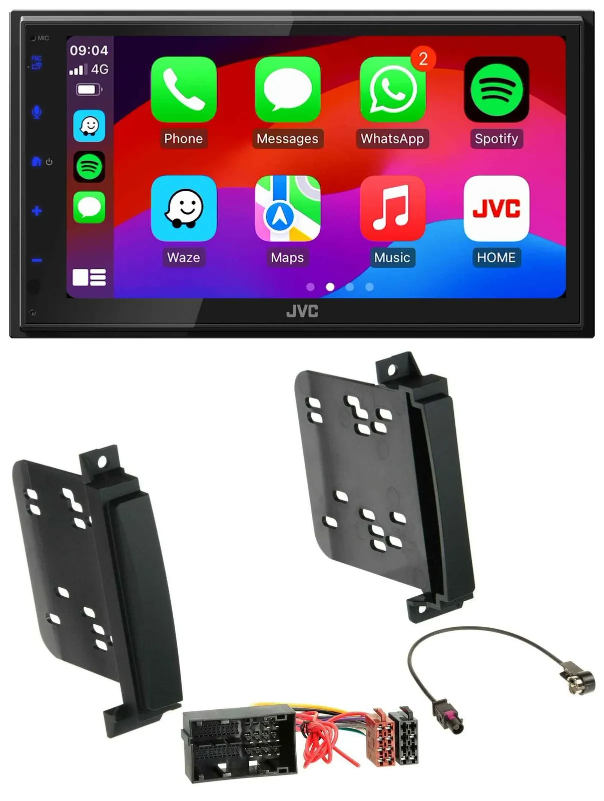 JVC Bluetooth 2DIN MP3 DAB USB Autoradio für Jeep Grand Cherokee Dodge Durango a