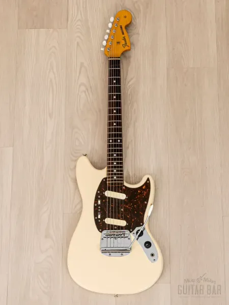 Электрогитара Fender Mustang 1966 Vintage Reissue MG66-66 SS Olympic White w/gigbag Japan 2006