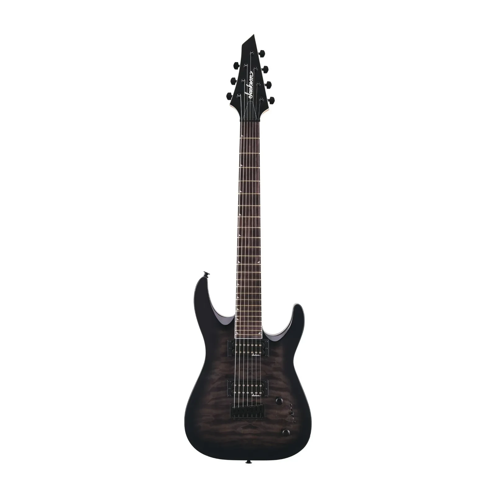 Jackson JS Series Dinky Arch Top 7 String JS22Q7 DKA HT Electric Guitar (Black)
