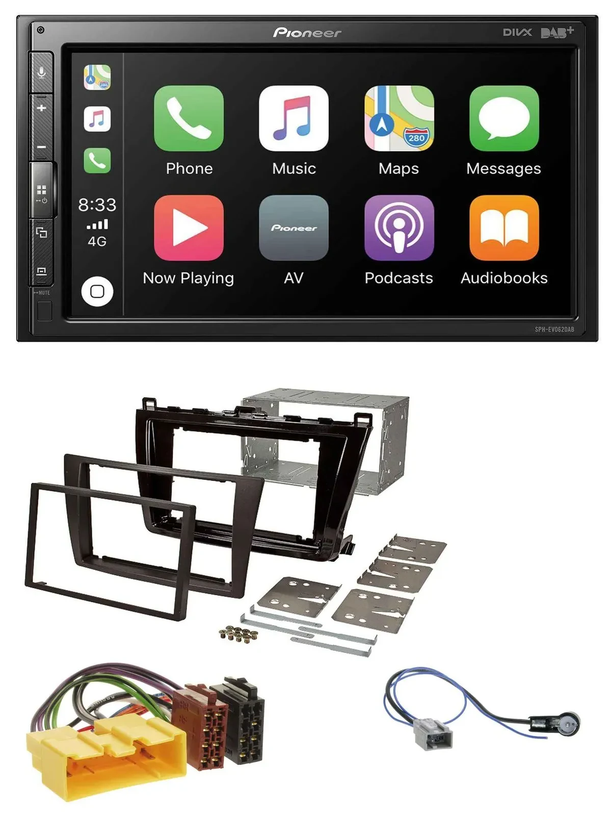 Автомагнитола Pioneer 2DIN, USB, MP3, DAB, Bluetooth для Mazda 6 (2008–2012)