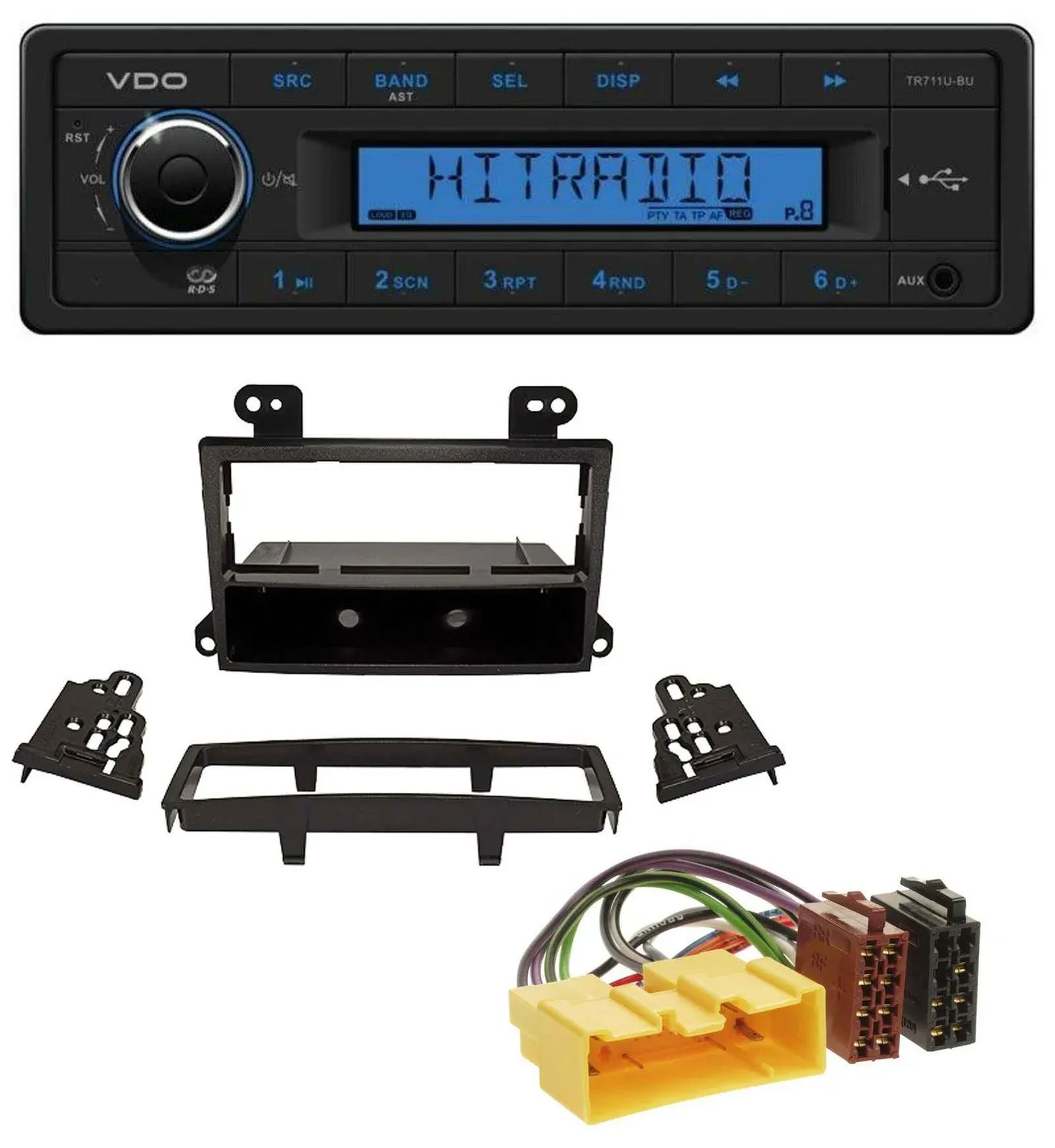 VDO AUX 1DIN MP3 USB Autoradio für Mazda MPV (2000-2006)