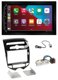 ESX 2DIN DAB USB MP3 Bluetooth Autoradio für Hyundai ix20 ab 10 autom. Klima