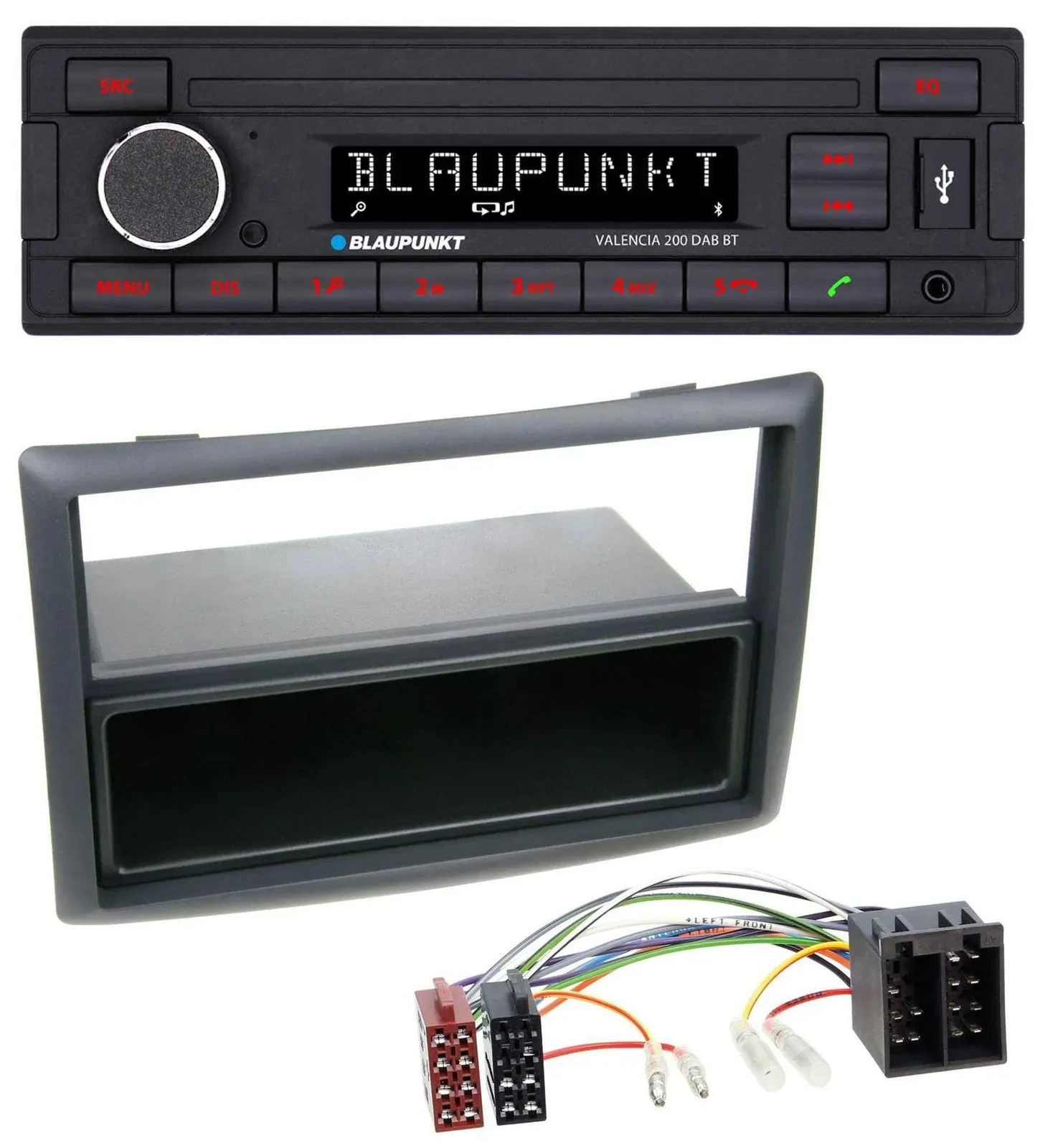 Автомагнитола для Renault Megane/Scenic Blaupunkt DAB MP3 Bluetooth USB черная
