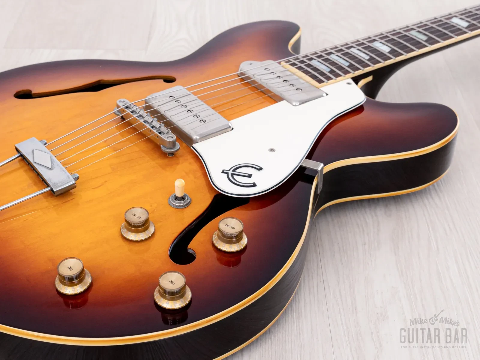 1991 Epiphone Casino Vintage Guitar Sunburst Pre-Elitist w/ Case, Japan Terada