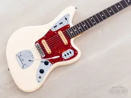 Б/У электрогитара Fender Jaguar '62 Vintage Reissue JG66-700 олимпийский белый (Япония, Fujigen, 1990)