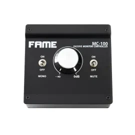 Fame Audio MC-100, Passiver Monitor-Controller, XLR/TRS, 3,5mm Anschlüsse
