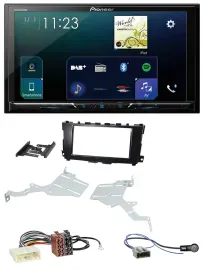 Pioneer MP3 Bluetooth USB 2DIN DAB Autoradio für Nissan Altima 2013-2018
